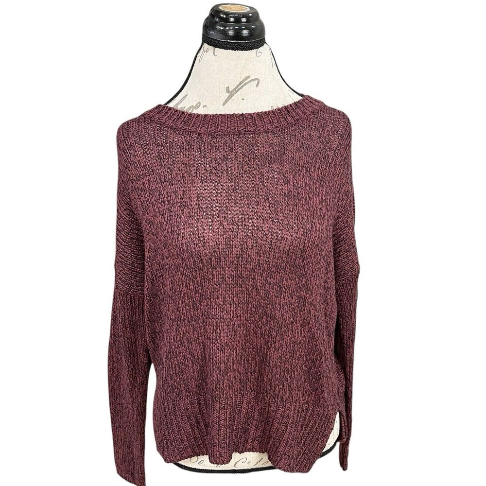 Alya Sweater Womens Size Medium Elbow Patch Long Sleeve Knit Bohomenian Boho